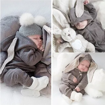 Novorodenca Oblečenie Romper Zimné Detský Kostým Detské Oblečenie Chlapec Zips Liana Suit Baby Dievčatá Oblečenie Zvierat Celkovo