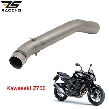 ZS Závodné Motocykle Výfukových Strede Rúry Šál pre Kawasaki Z750 Z750R 2007-2012 Bez Výfukových