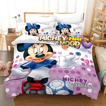 Disney Basketbal Mickey Mouse Posteľná Bielizeň Nastaviť Twin Veľkosť Posteľná Bielizeň Pre Deti Chlapcov Deka Obliečky Domov Kráľovná Dvojité Dary