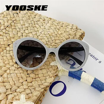 YOOSKE Cat Eye slnečné Okuliare Ženy Vintage Transparentné Gradient Odtiene Cateye Slnečné Okuliare Módne outdoor Okuliare UV400 Zrkadlo