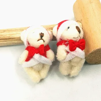 10pcs/veľa Mini Spoločné macko plyšové hračky reťazca biela gummy bears 4,5 cm zvierat na Svadbu peluches bicho ursinho de pelucia