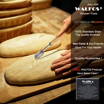 WALFOS Chlieb Lame Nový Európsky Chlieb Arc Zakrivený Nôž na Chlieb Západného Štýlu Bageta Rezanie francúzske Toasty Frézy Nástroje