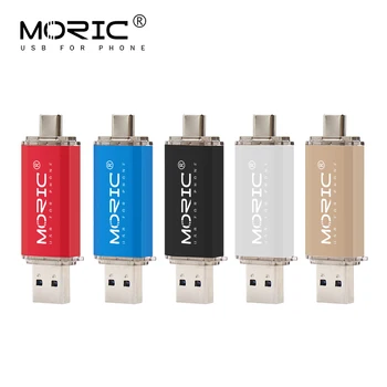 Nový Usb 3.0 Moric OTG USB flash disk pre Smartfón/Tablet/PC 16GB 32GB 64GB 128 gb kapacitou 256 GB kl ' úč Vysokej rýchlosti pero jednotky