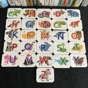Jigsaw Puzzle, Hračky pre Deti Raného Vzdelávania 3D Puzzle DIY Drevená Skladačka Deti Digitálne Abecedy Párovanie Kognitívne Karty Hračka Dary