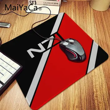Maiyaca Mass Effect N7 Hra Logo hráč hrať rohože Tabuľka Klávesnice Gaming mouse pad hráč 60X30CM Veľké Office Počítač, písací Stôl Mat