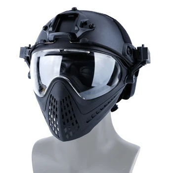 Taktické Maska s Okuliare Vojenské Armády Airsoft Paintball Masky s Interchangable 3 Objektív pre CS Lov zveri