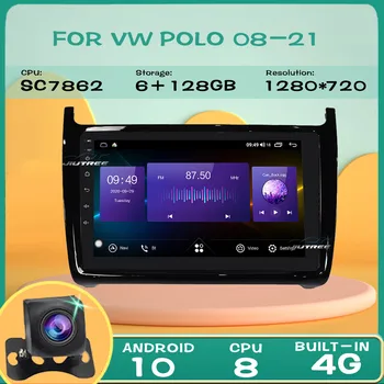 2 Din Android 10 Osem základných autorádia GPS Navigácie Multimediálne DVD Prehrávač Pre Volkswagen VW Polo 2008-2021 Stereo Headunit
