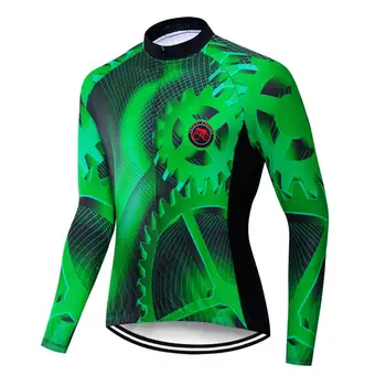 2019 MTB Jar Jeseň mužov Dlhý Rukáv Cyklistika Dres Oblečenie/ Pro Tím Horskej Ceste, Triatlon Nosenie Cyklistické Tričko Bicykli