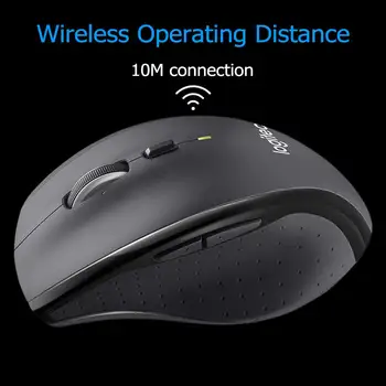 Logitech Wireless Mouse M705 3 roky Životnosť Batérie USB Prijímač Myší Sivá Pre Windows, MacOS Herné Pracovných Wireless Mouse