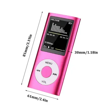 Mp4 1.8 Videa V Hd Kartu, Mp3, Mp4 Prehrávač Walkman Podpory Multi-Jazyk Nahrávanie E-Book Prenosné Walkman