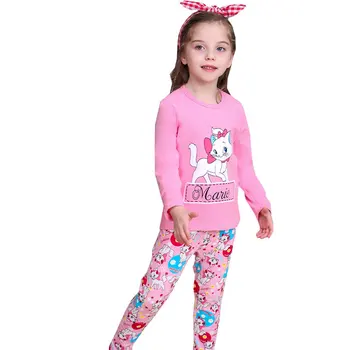 TUONXYE Detí Jednorožec Pyžamo Pre Dievčatá Kreslených Mačka Pyžamo Deti Pijama Infantil Dieťa Domov Nosiť Dievča Sleepwear Oblečenie