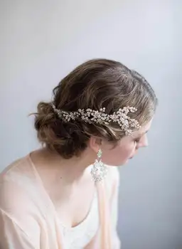 Opal sofistikované drahokamu nevesta vlasy hrebeňom svadobné vlasy, šperky headdress