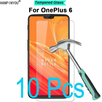 10 Ks/Veľa Pre OnePlus 6 A6000 1+ 6 Nové 9H Tvrdosť 2.5 D Ultra-tenké Tvrdené Tvrdeného Skla Film Screen Protector Chrániť Stráže