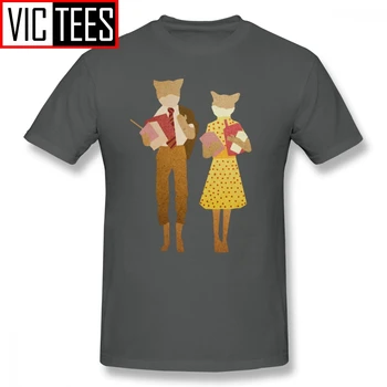 Mens Wes Anderson, T Košele Fantastický Pán Fox T-Shirt Muž Zábavné Tee Tričko Tlač Veľkých Percent Bavlna Tričko Pláže