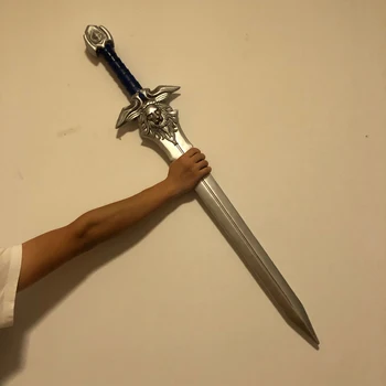 PU Materiálu, Dĺžka 103cm Stormwind Kráľ Llane Wrynn NÁS Lion Sword Rekvizity Meč Cosplay Kostým