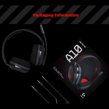 Logitech Astro A10 3,5 mm Káblový Headset 7.1 Virtuálne Herné Slúchadlá s Skladacie Stlmiť Mikrofón pre PS4/Xbox JEDEN/PC