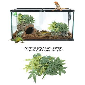 30 cm 40 cm 50 cm Zelená Umelých Rastlín Falošné Listy Prichádza S Bulík Akvarijné Ryby Nádrž Plaz Terárium Ozdoby, Výzdoba