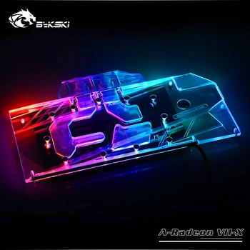 Bykski Plné Pokrytie GPU Vodný Blok Pre Zakladateľ Edition AMD Radeon VII Grafická Karta A-Radeon VII-X