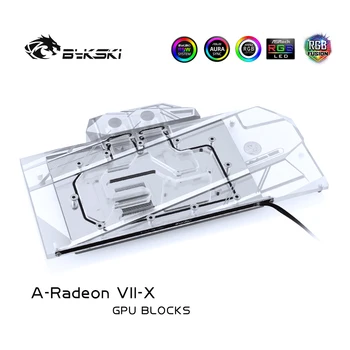 Bykski Plné Pokrytie GPU Vodný Blok Pre Zakladateľ Edition AMD Radeon VII Grafická Karta A-Radeon VII-X