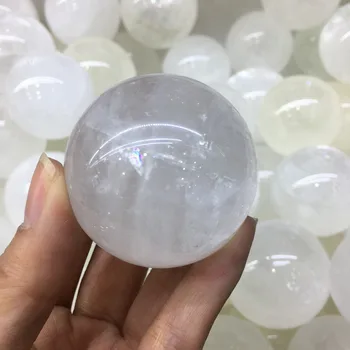 50 mm Jasný OPTICKÝ KALCITU s DÚHY Sladké Island Spar Crystal Sphere Guľa