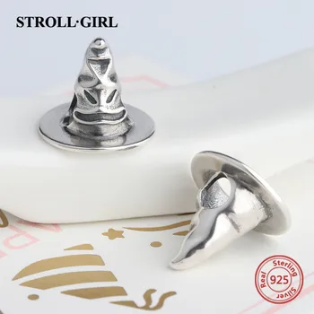Hot Predaj 925 Sterling Silver oxidácii klobúk Charms Zlatú Strelu korálky Fit pôvodné Európske náramok pre Ženy diy Šperky darček