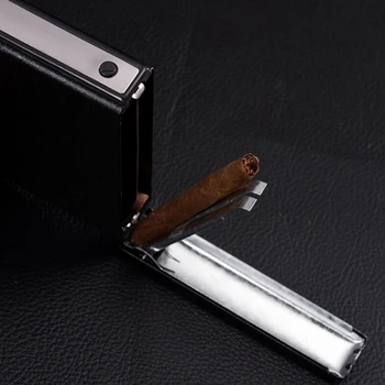 2 V 1 Cigariet Prípade s Ľahšími Automatické Cigarety Box Prenosný 20pcs Kapacita USB Nabíjanie Zapaľovače Cigariet Príslušenstvo