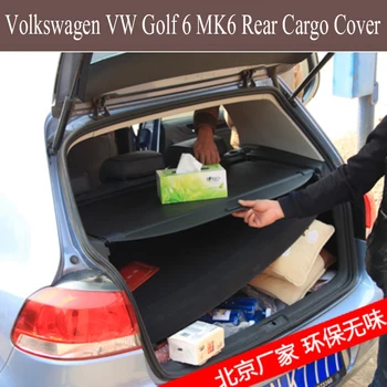 Zadné Cargo Kryt Pre Volkswagen VW Golf 6 MK6 na obdobie 2008-2013 ochrany osobných údajov batožinového priestoru Obrazovke Security Shield tieni Príslušenstvo