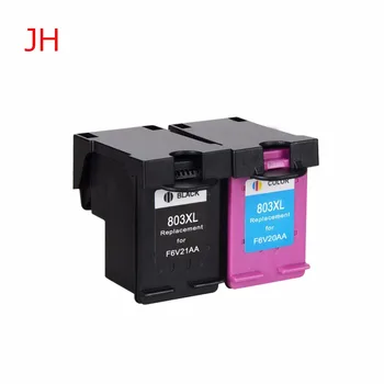 JH 1set pre HP 803XL 803 atramentová kazeta pre HP Deskjet 1112 2130 2132 3630 3632 atramentové kazety s čipom pre tlačiarne