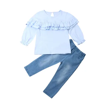Detská Baby Dievčatá 1t-6t T-shirt Prehrabať Topy Legíny Dlhé Nohavice Deti Oblečenie Oblečenie