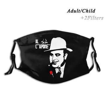 Al Capone Godfather Umývateľný Opakovane Trendy Úst Tvár Masku S Filtrom Pre Dieťa Dospelých Al Capone Godfather Mafia Gangster
