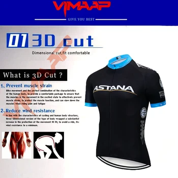 2020 Tím ASTANA Cyklistické Dresy Bicykli Nosiť oblečenie, Quick-Dry bib gél Nastaviť Oblečenie Ropa Ciclismo uniformes Maillot Športové Nosenie