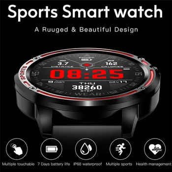 ASKMEER L8 Smart Hodinky Vodotesné IP68 Smartwatch Muliti-Športové Mužov Smart Hodinky EKG PPG Krvného Tlaku, Srdcovej frekvencie Náramok