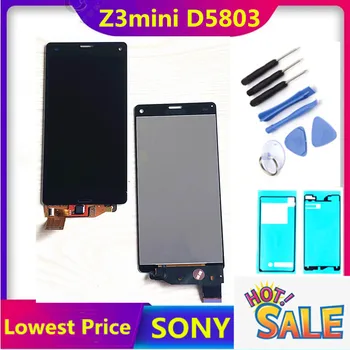 Pôvodný Pre SONY Xperia Z3 Kompaktný LCD Displej Pre SONY Xperia Z3 Kompaktný LCD Dotykový Displej Z3Mini D5803 D5833 Z3C Náhradné