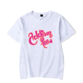 Letné Addison Rae T Shirt Muži Ženy Tričká Krátky Rukáv Bežné Biele Tričko Tlač Nové Módne Vysokej Kvality Topy O-Pravidelné krku