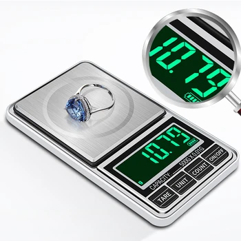 100 g/200 g/300 g/500g 0.01 g Mini Digitálne Váhy Vrecku Šperky Váhy Presné Elektronické Vyváženie Hmotnosti Balance Digitálnej Stupnice