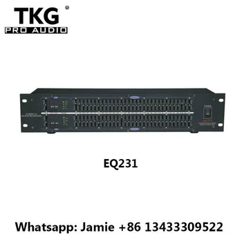 TKG dj vybavenie, ozvučenie audio zariadenia profesionálny duálny 31 kapela audio reproduktorov ekvalizér EQ231 grafický Ekvalizér