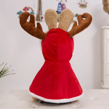 Roztomilé Vianočné Rabbit Oblečenie pre Bábiky Vypchaté Zvieratá Hračka, Mäkké Vianočné Bunny Doll Oblečenie Králiky Hračka pre Deti, Nový Rok Darčeky