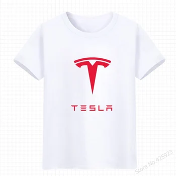Nové Módne Bavlna Krátky Rukáv Muž Tesla T-shirt farbou bežné tričká mužské Oblečenie, topy