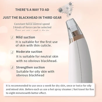 2021 Blackhead Odstraňovač Vákuové Krásy, Starostlivosť o Pleť Nástroje Tvár, čierne bodky Odstránenie Facial Cleanser Vysávač Sací Tváre Nové D4T0
