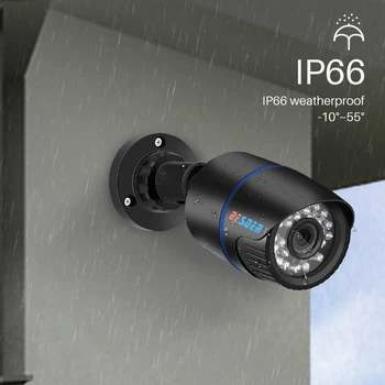 BESDER 2MP Full HD 1080P Bullet IP Kamera Vonkajšie Nepremokavé Smart Security CCTV Kamery Ai Detekcia Pohybu RTSP P2P ONVIF XMEye