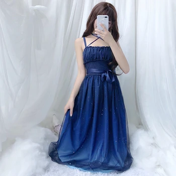 Japonský sladké lolita šaty vintage hviezdne nebo gradient gázy princezná viktoriánskej šaty kawaii dievča gothic lolita jsk loli cos