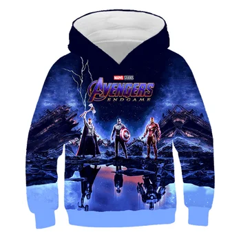 Avengers 3D vytlačené mikina s kapucňou, chlapci a dievčatá sveter nové populárne hoodie deti tričko s dlhým rukávom.