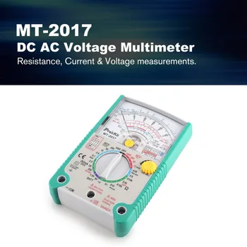 MT-2017 MT-2018 Analógový Multimeter Bezpečnostný Štandard Ohm Testovacie Meter AC Napätie DC Prúd Odpor Multimeter